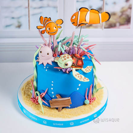 Nemo And The Great Barrier Reef Theme Cake
