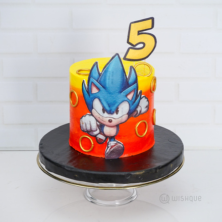 Sonic Theme Cake