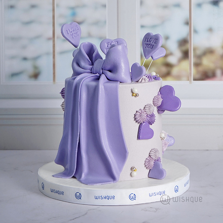 Love For Her Ribbon Cake