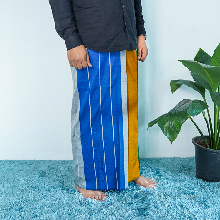 Blue & Green Avurudu Handloom Sarong