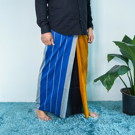 Blue & Green Avurudu Handloom Sarong