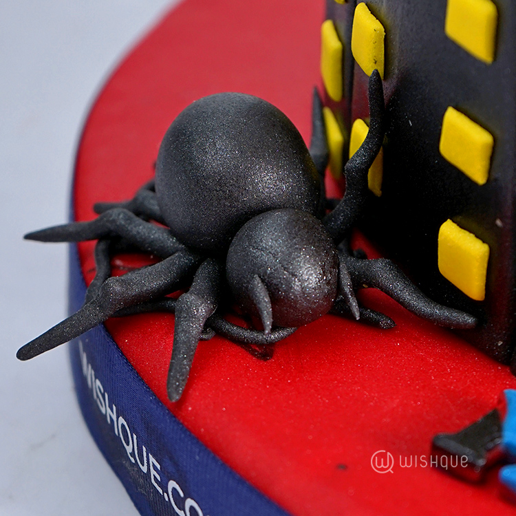 Spiderman Darker Ribbon Birthday Cake