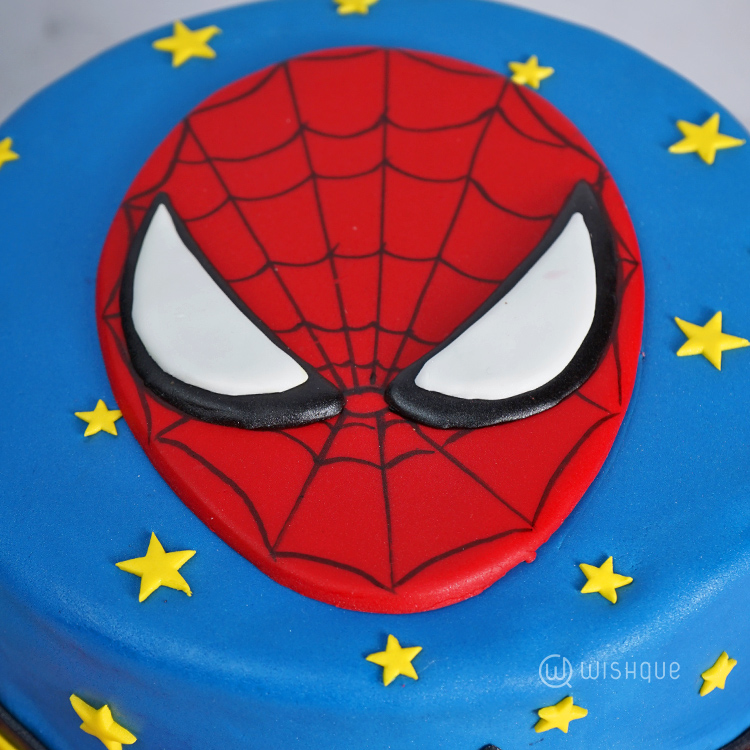 Spiderman Darker Ribbon Birthday Cake