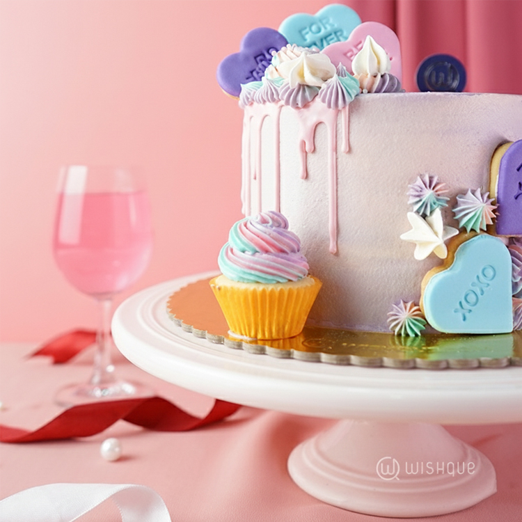 Candlelit Sweetheart Strawberry Delight Cake