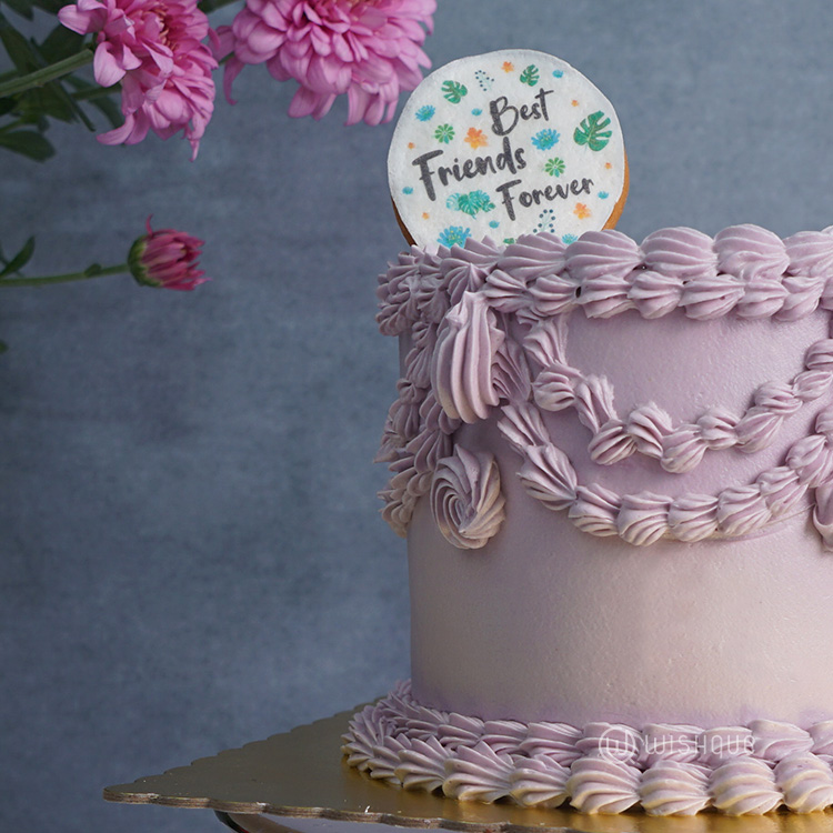 Vintage Friends Forever Mini Chocolate Cake