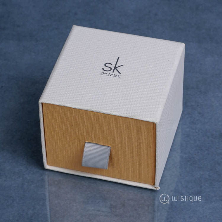 SK SHENGKE Elegant Rose Gold Petals Dial Women's Watch - K0201L01