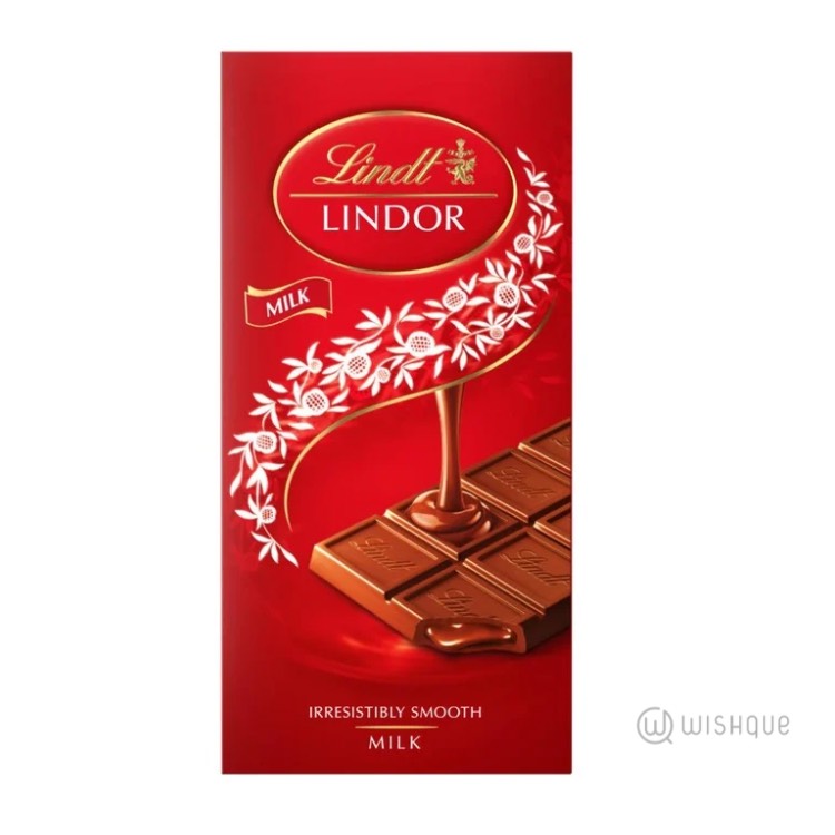 Lindt LINDOR Milk Chocolate Block 100g