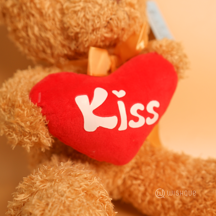 Cuddle Teddy Fresh Red Roses Bouquet