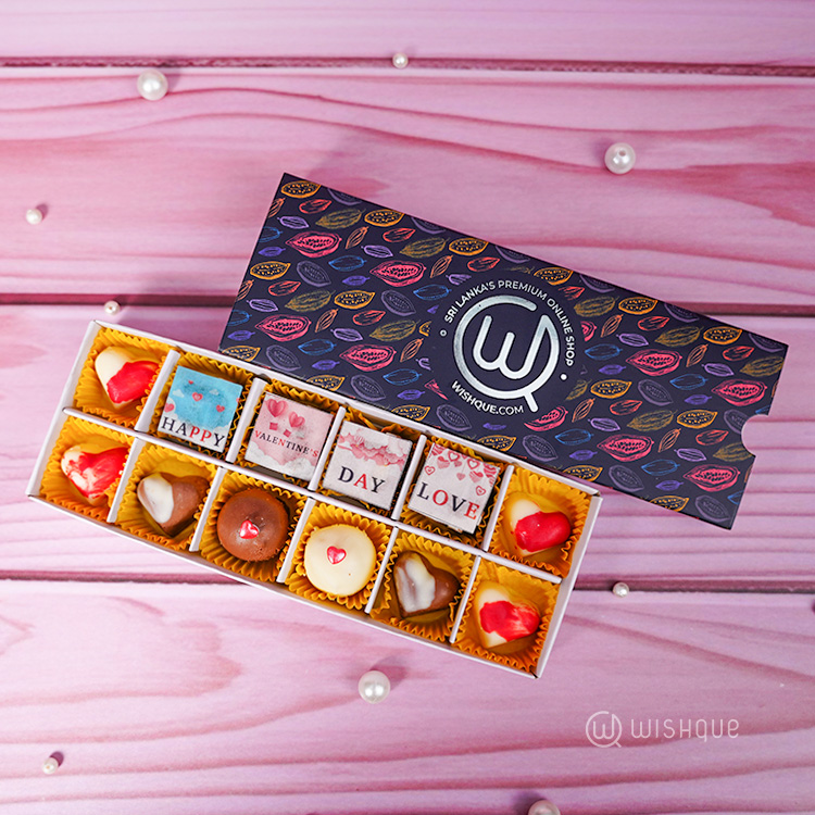 Valentine's Swiss Pralines Chocolate Truffle Collection – 12 Pcs