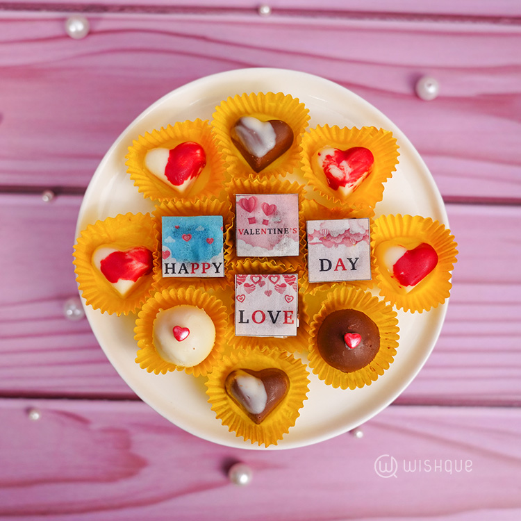Valentine's Swiss Pralines Chocolate Truffle Collection – 12 Pcs
