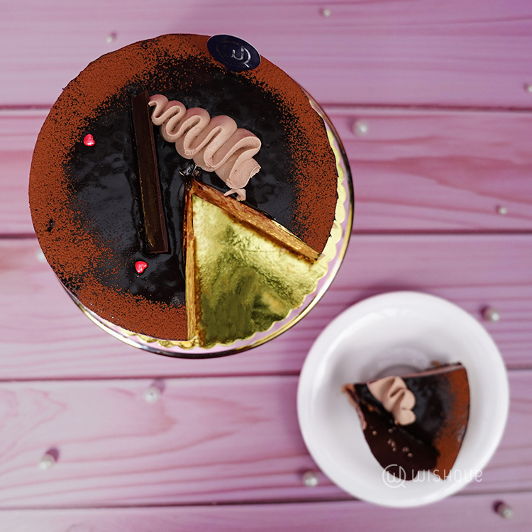 Swiss Chocolate Hazelnut Praline Valentine's Mousse Cake