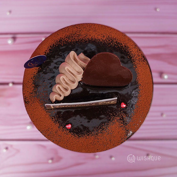 Swiss Chocolate Hazelnut Praline Valentine's Mousse Cake