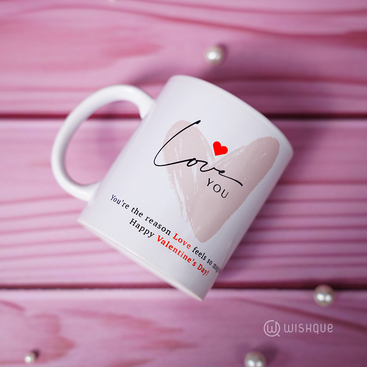 Love You Valentine's Day Printed Mug