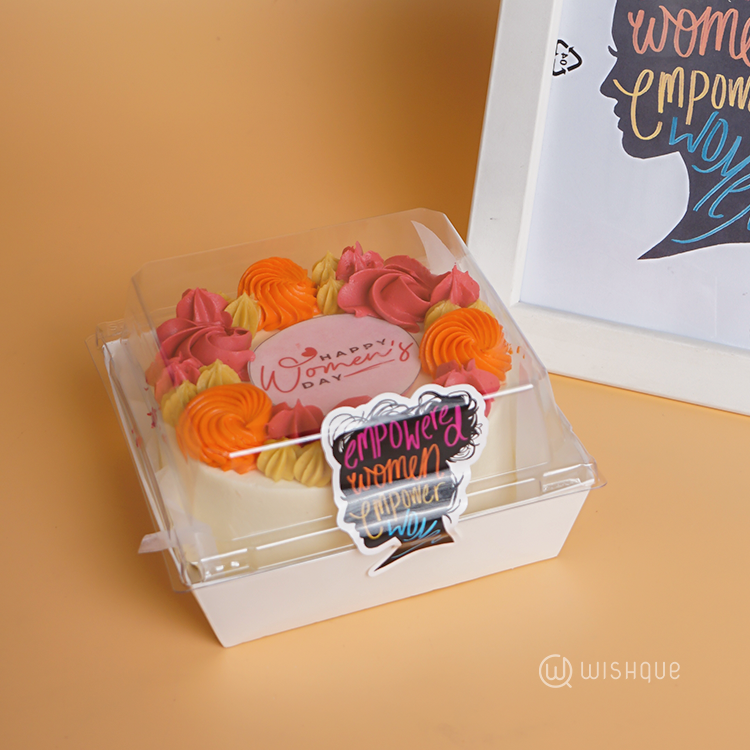 Happy Women's Day Ribbon Bento Cake
