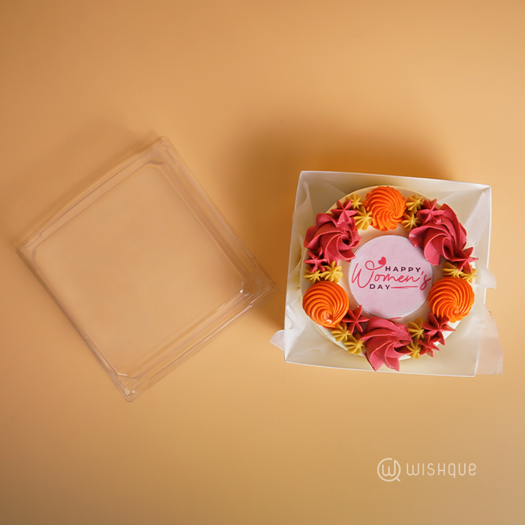 Happy Women's Day Ribbon Bento Cake