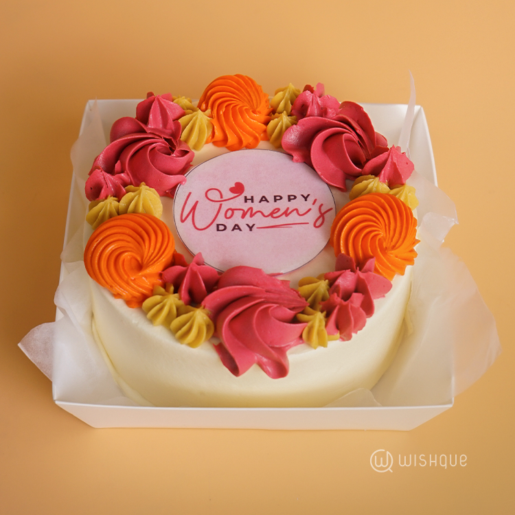 Happy Women's Day Ribbon Bento Cake
