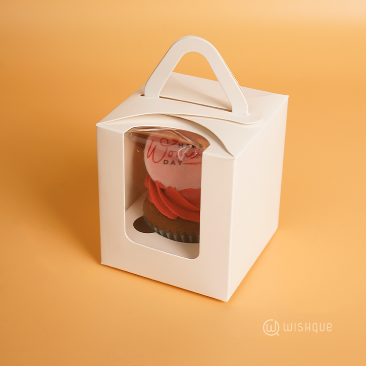 Happy Women's Day Single Chocolate Cupcake