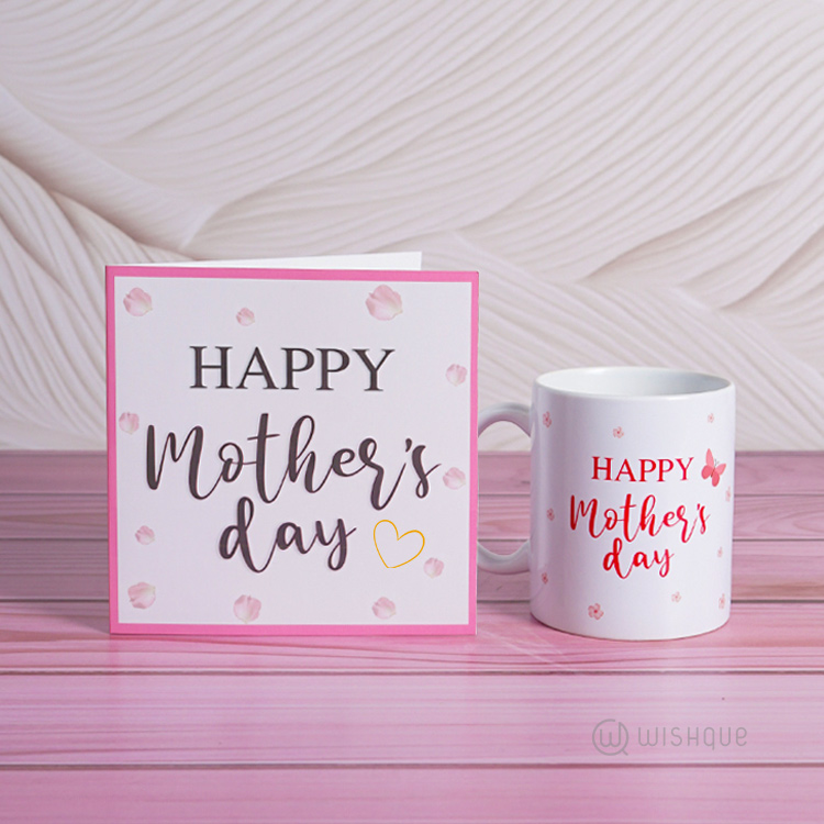 Happy Mother's Day Greeting Card & Printed Mug