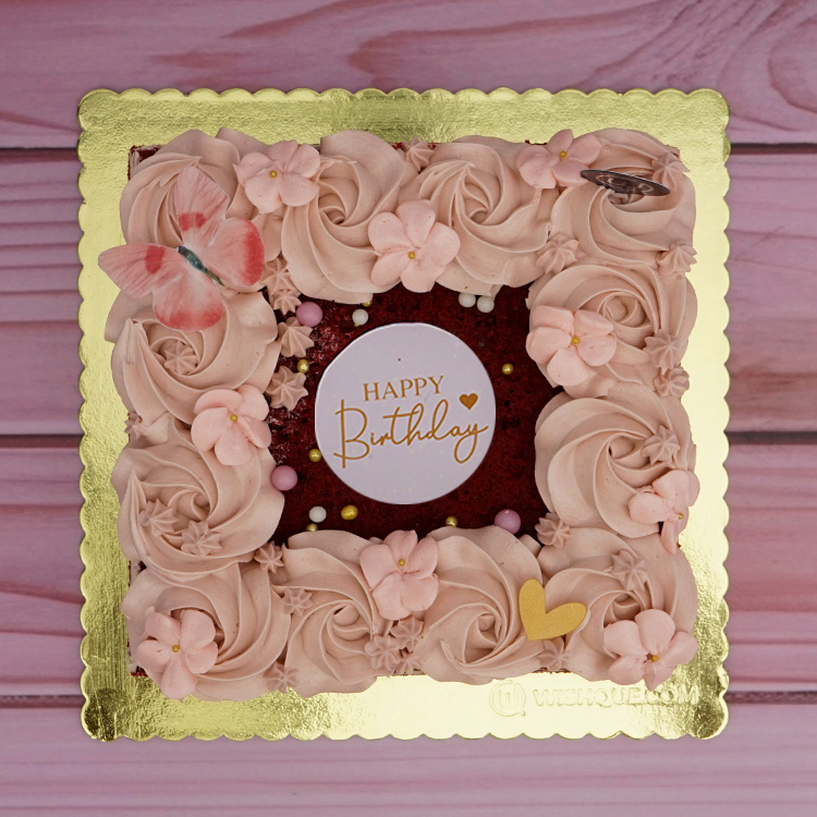 Petal Perfection Red Velvet Cake