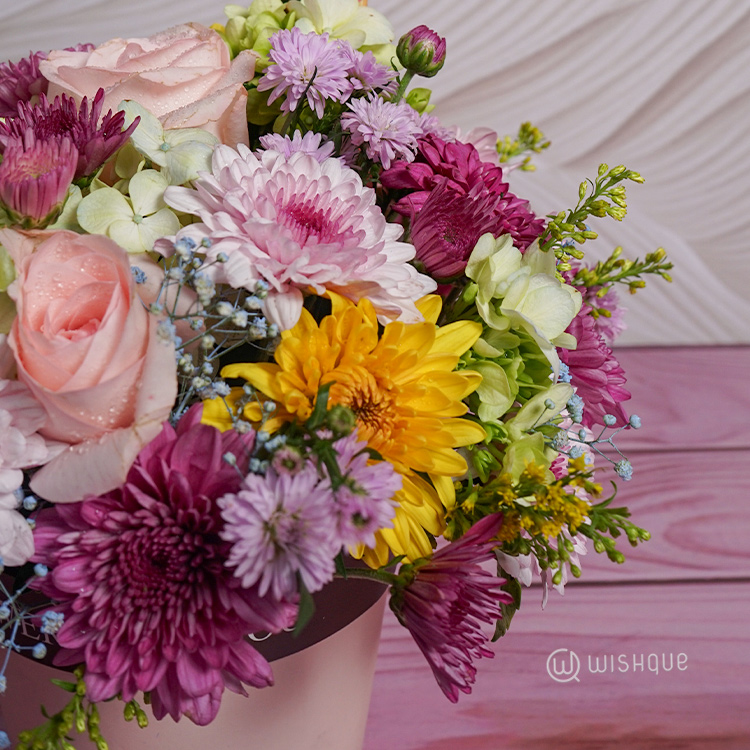 Sweet Meadow Floral Bucket
