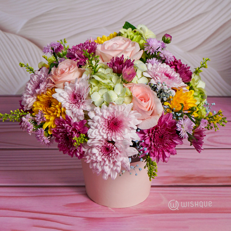 Sweet Meadow Floral Bucket