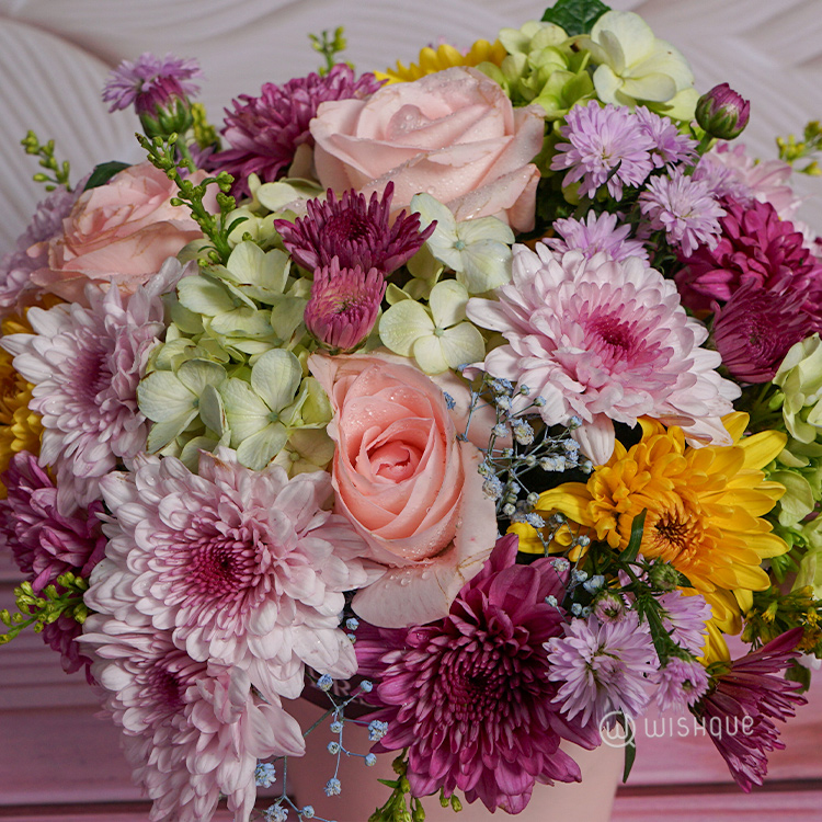 Sweet Meadow Floral Bucket