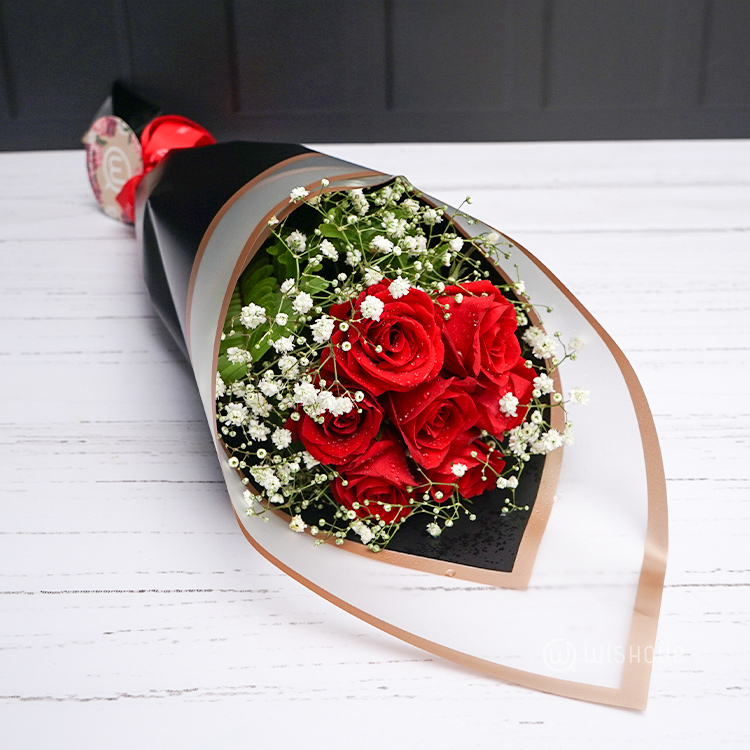 Seven Serenades Red Rose Bouquet