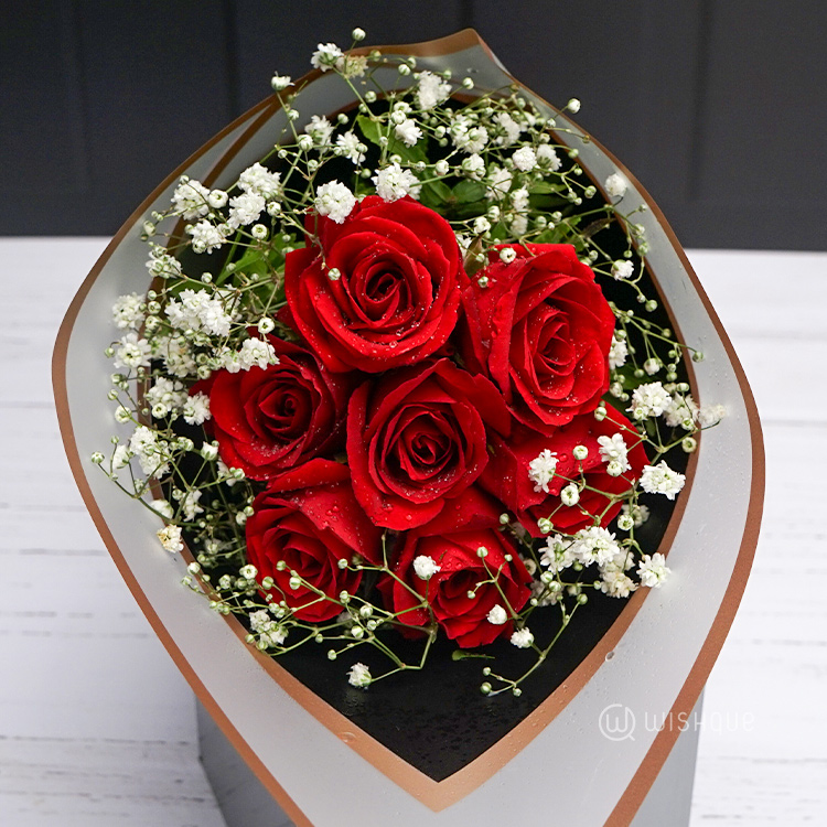 Seven Serenades Red Rose Bouquet