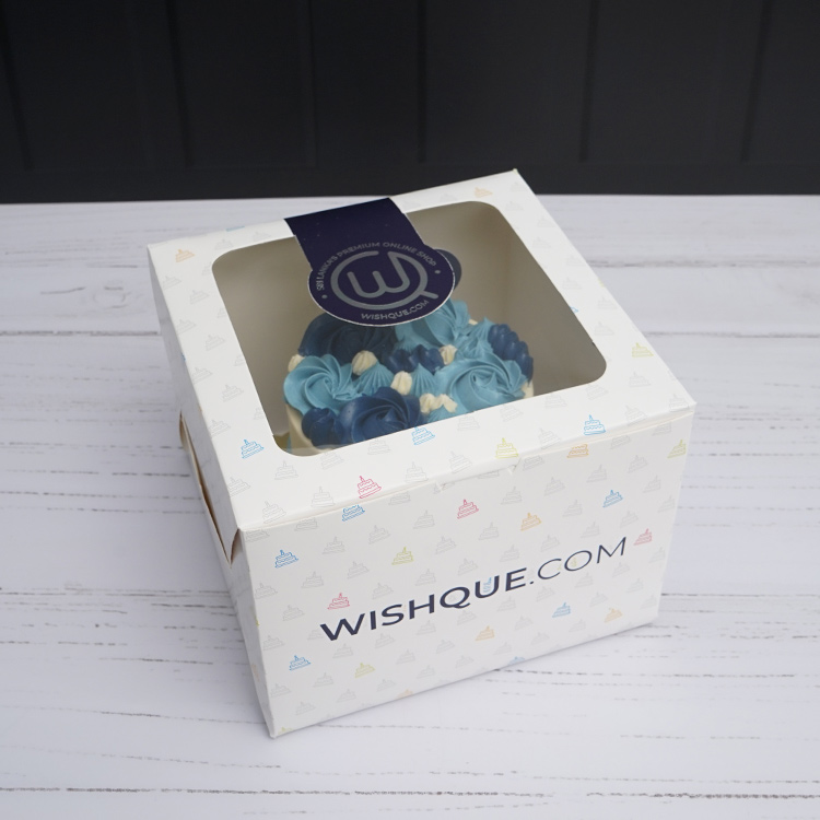 Ocean Layers Ribbon Cake