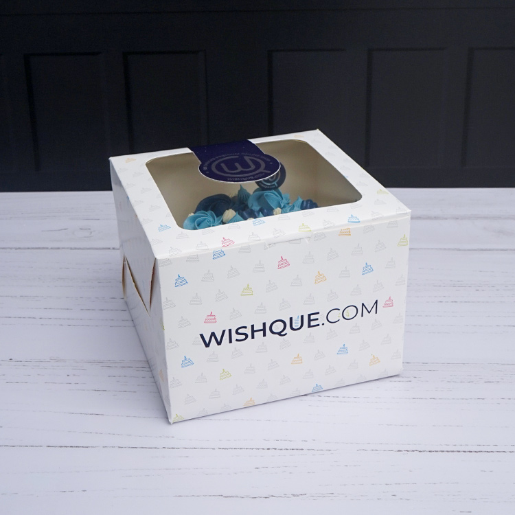 Ocean Layers Ribbon Cake