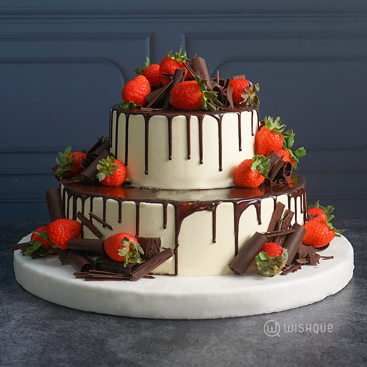 Strawberry Temptation Tower Chocolate Cake