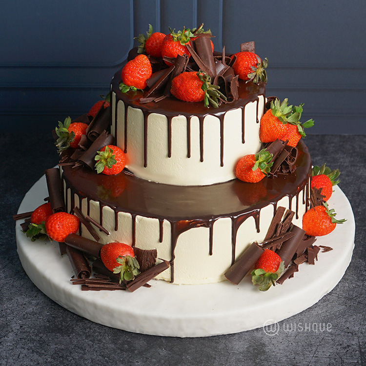Strawberry Temptation Tower Chocolate Cake