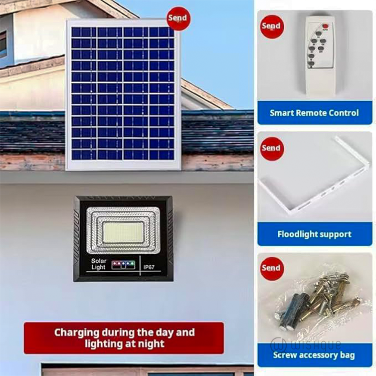 GlowBase Solar LED Flood Light 400W