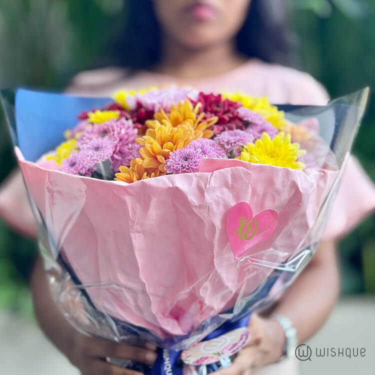 Chrysanthemum Charm Fresh Flower Bouquet