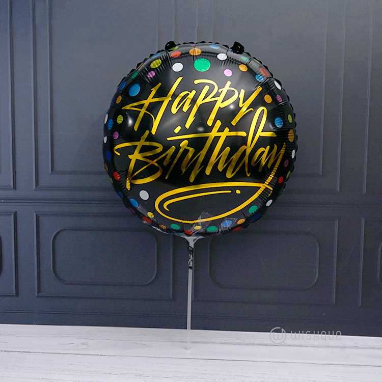 Happy Birthday Mini Bubble Foil Balloon