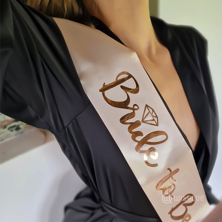 Peach Bride To Be Sash