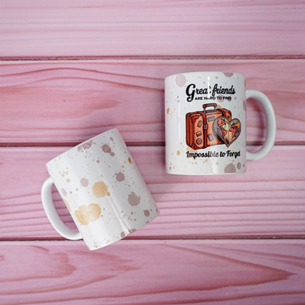 Great Friends Are Hard To Find Printed Mug