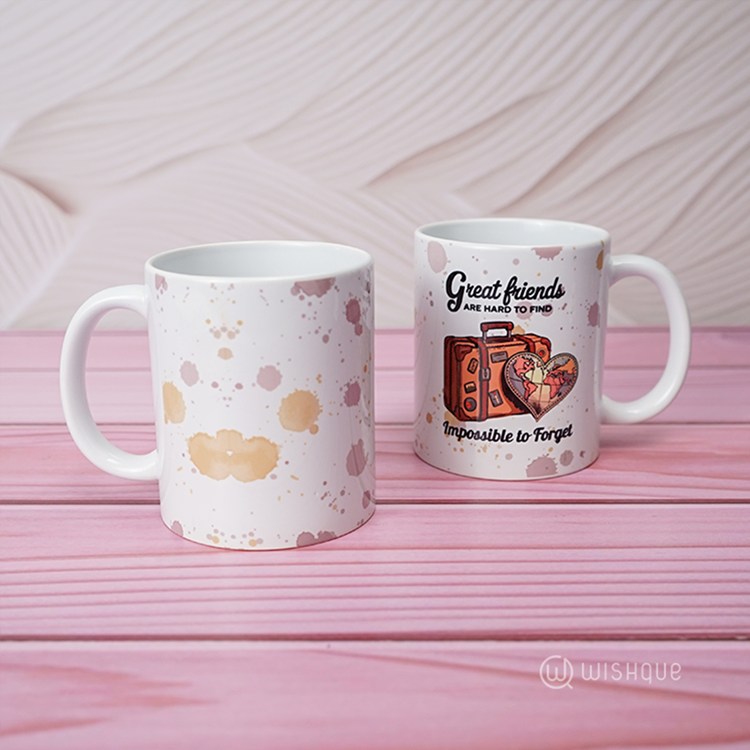 Great Friends Are Hard To Find Printed Mug & Greeting Card