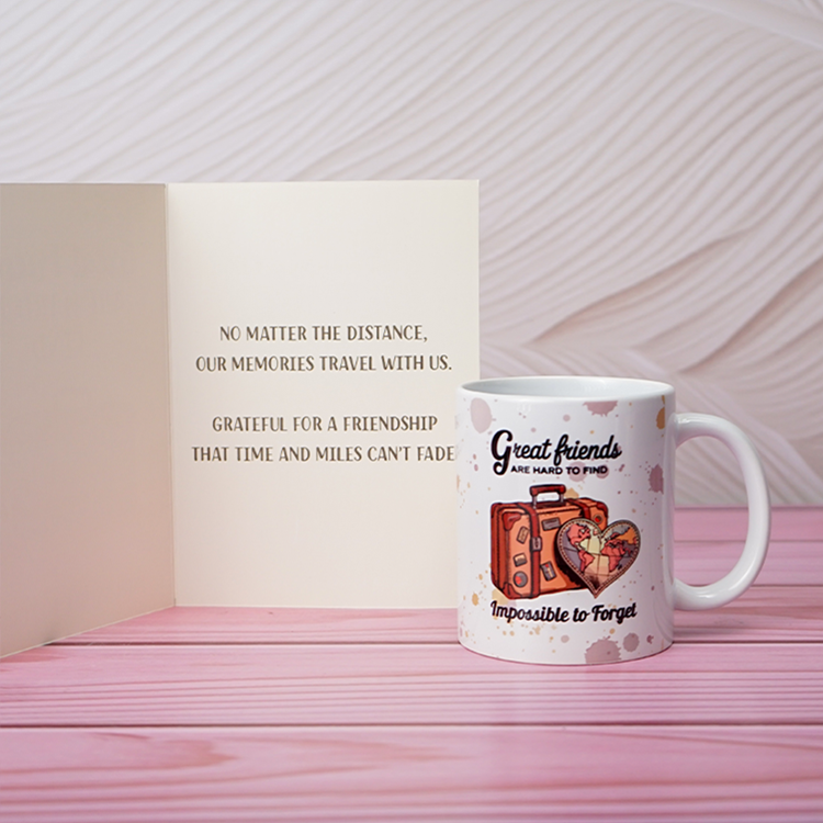 Great Friends Are Hard To Find Printed Mug & Greeting Card