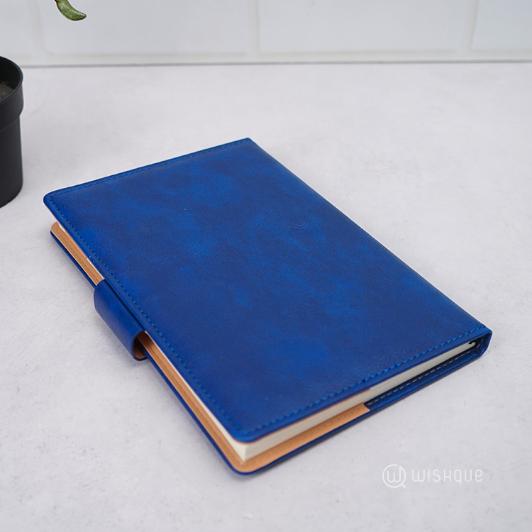 Notebook Diary With Signature Pen Gift Set - Blue