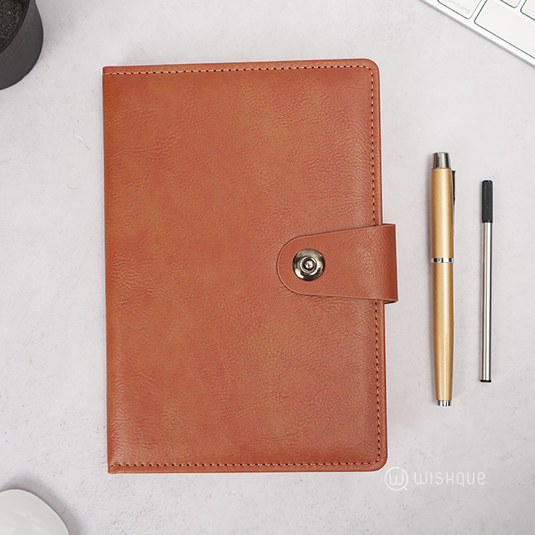 Notebook Diary With Signature Pen Gift Set - Orange