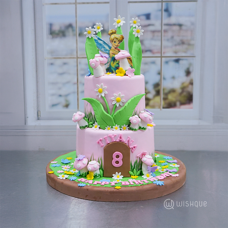 Tinker Bell House Theme Cake
