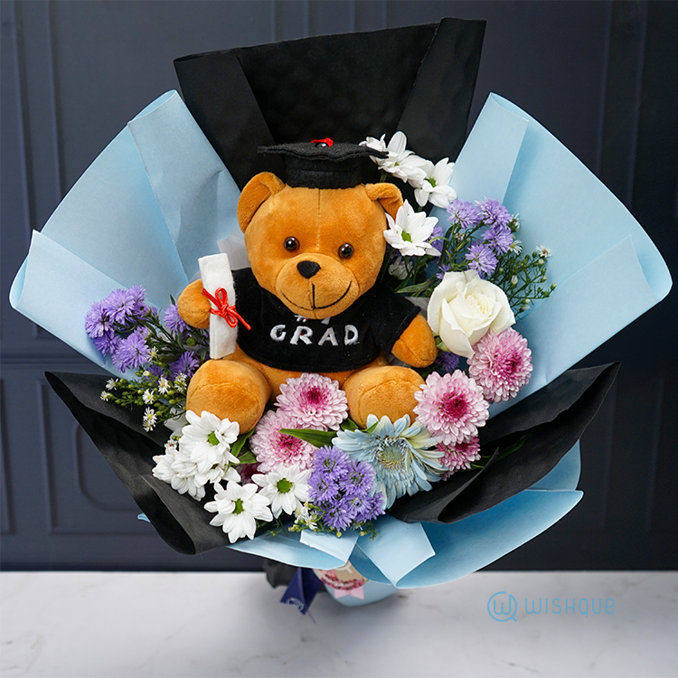 Graduation Glow Fresh Flower Bouquet