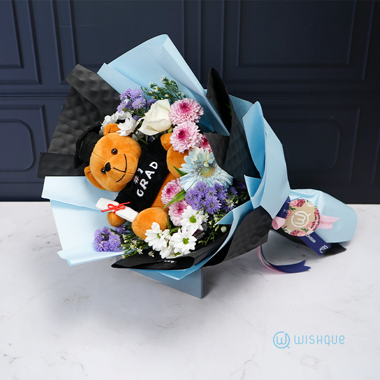 Graduation Glow Fresh Flower Bouquet