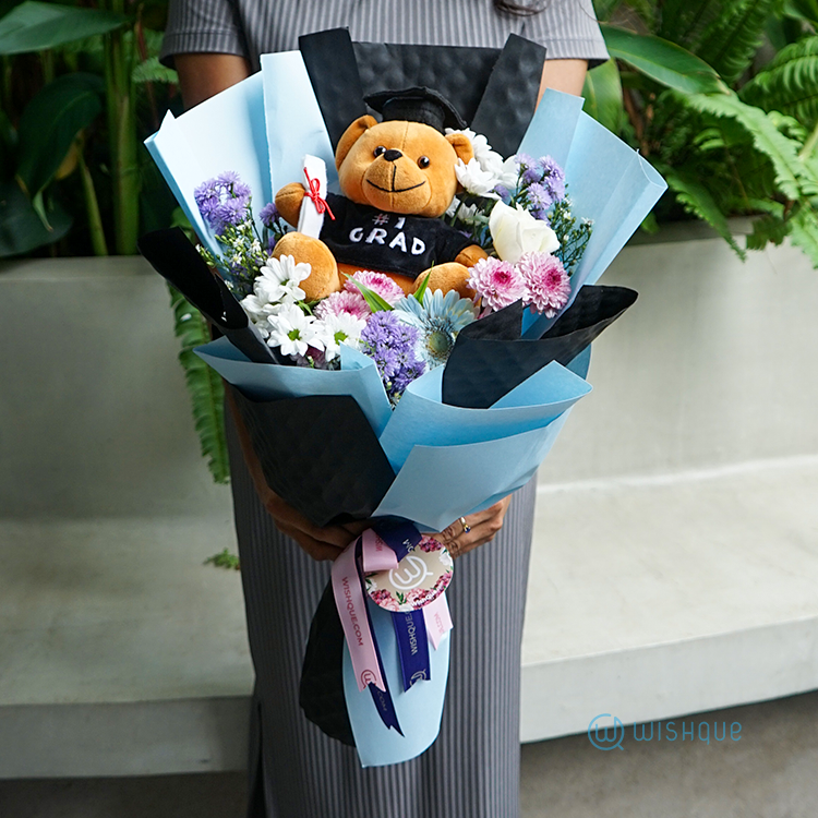 Graduation Glow Fresh Flower Bouquet