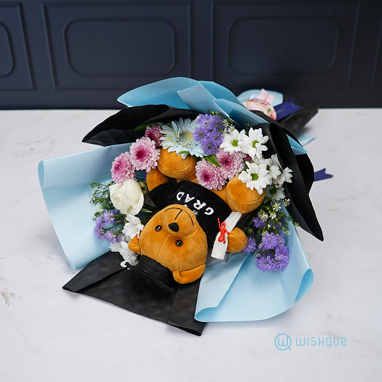 Graduation Glow Fresh Flower Bouquet