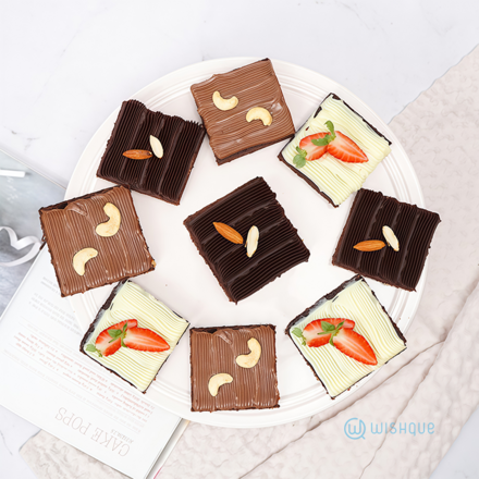 Triple Ganache Brownie Box ( 9 Pcs )