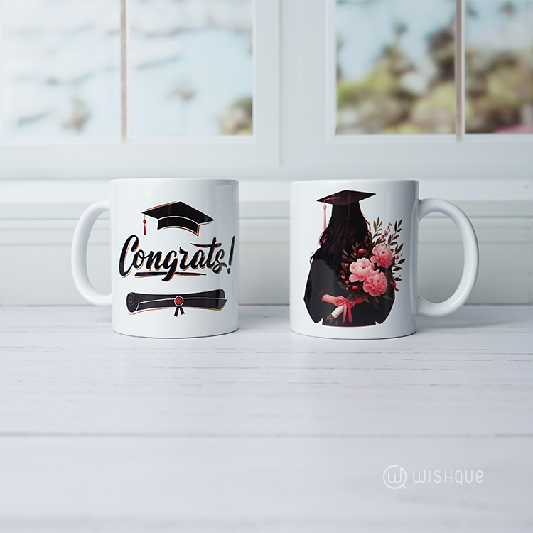 Congrats Graduation Printed Mug
