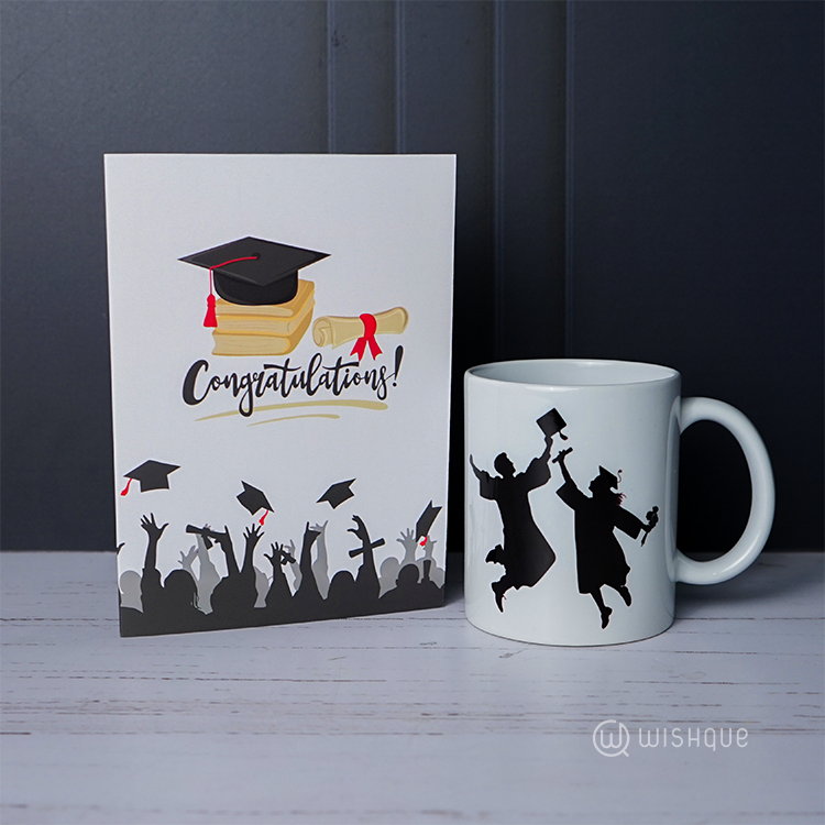 Congratulations Graduation Printed Mug & Greeting Card