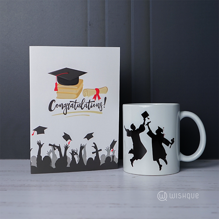 Congratulations Graduation Printed Mug & Greeting Card